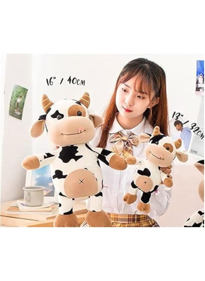 Generic - cow plush toy stuffed animal throw plushie pillow doll,soft fluffy friend hugging cushion-present for every age - Image 1