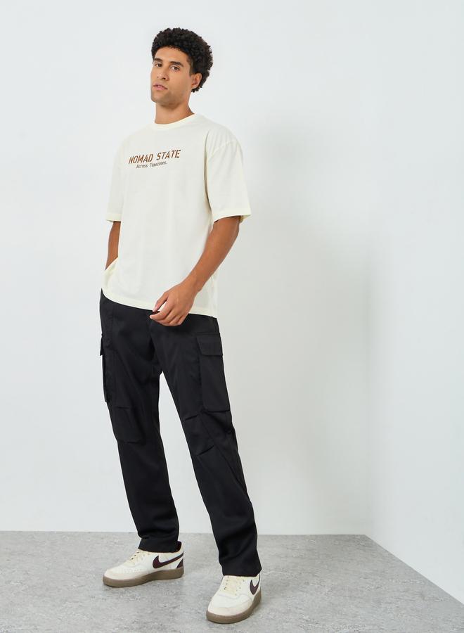 ستايلي تيشيرت فضفاض بطبعة جرافيك - Image 4