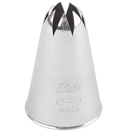 Ateco Ateco  846  Closed Star Pastry Tip 12 Opening Diameter Stainless Steel 
