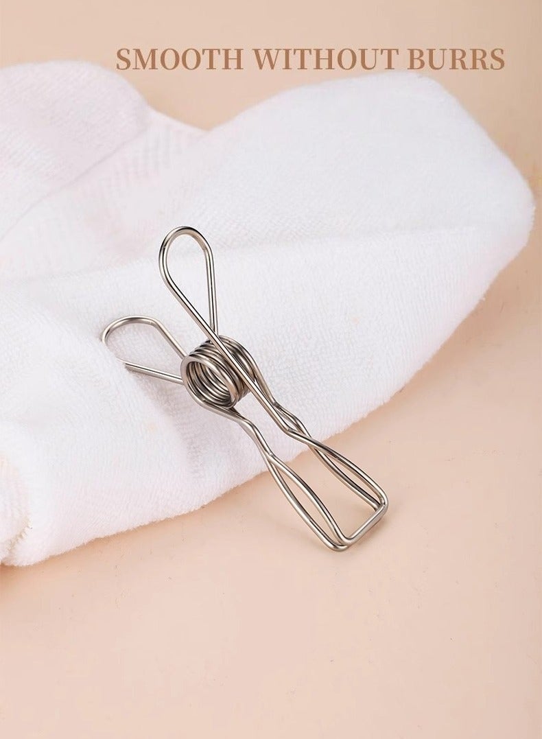 2 Different Designs of Stainless Steel Clips (Pack of 20pcs)  - Image 2