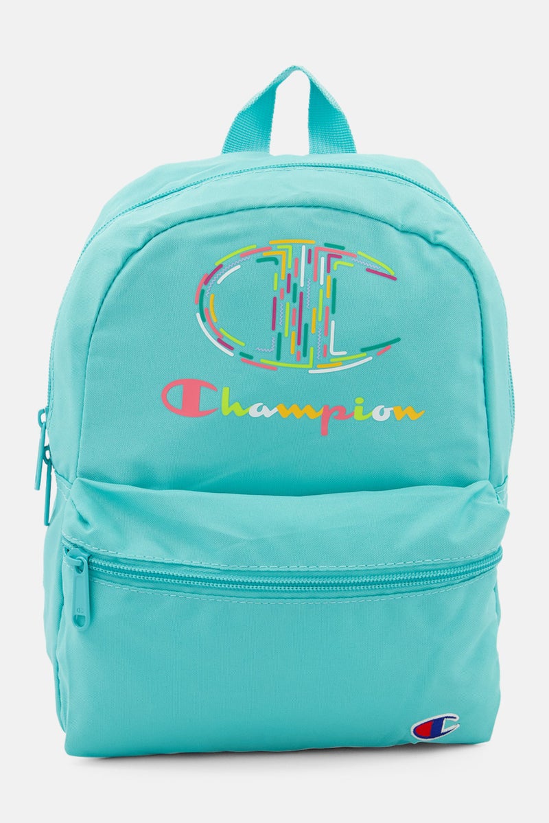 Champion Women Brand Logo Mini Back Pack 25 L x 10 W x 30 H cm, Turquoise - Image 1