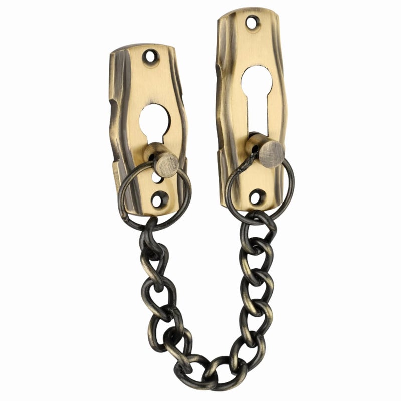 Xpert Door Chain - 165 Brass by , 1 Pc, Works with Chain Lock for Door, and Door Lock, Goes Door Locks for Main Door, Door Chain Lock for Main Door, and Safety Lock for Door, Inside Main Door Locks. - Image 1