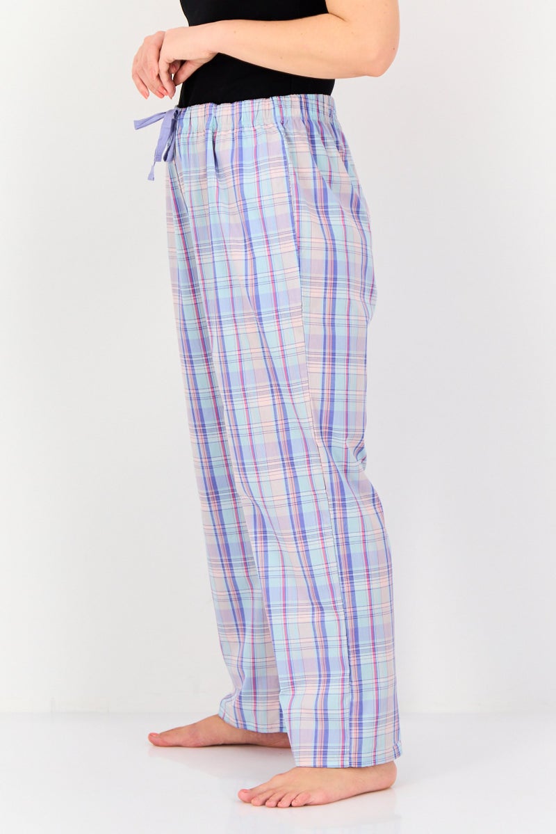 English Laundry Women Checkered Drawstring Pajama Pants, Multicolor - Image 2