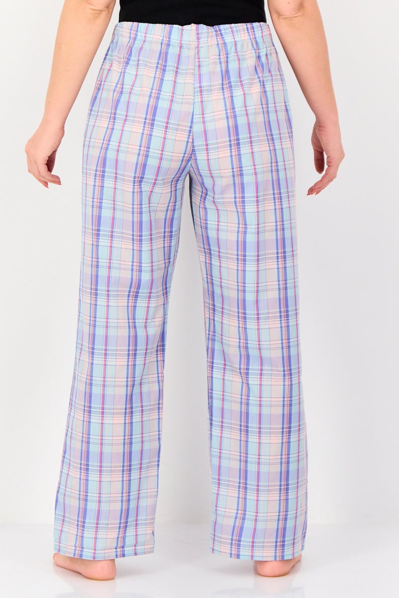 English Laundry Women Checkered Drawstring Pajama Pants, Multicolor - Image 4