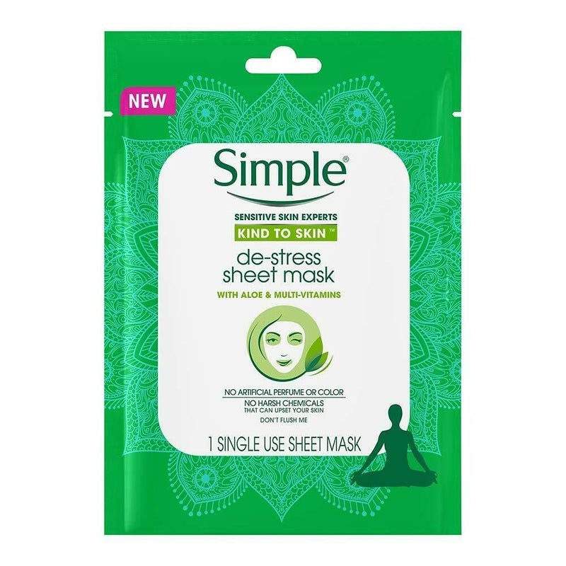 Simple Kind To Skin Destress Sheet Mask 1 Pc I0091714