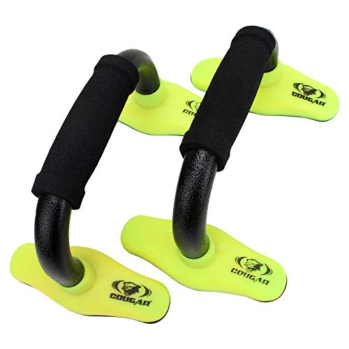 COUGAR Push Up Bar Home Gym Equipment for Men & Women for Training, Exercise Push up Stand Gym Accessories for Chest, Pushup Anti-Slip Push Ups Stand Steel Constructed Anti Skid Nickle Push-up Bar - Image 1