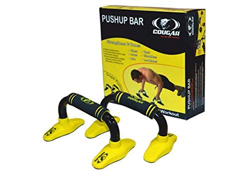 COUGAR Push Up Bar Home Gym Equipment for Men & Women for Training, Exercise Push up Stand Gym Accessories for Chest, Pushup Anti-Slip Push Ups Stand Steel Constructed Anti Skid Nickle Push-up Bar - Image 4