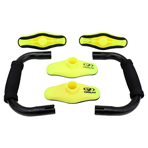COUGAR Push Up Bar Home Gym Equipment for Men & Women for Training, Exercise Push up Stand Gym Accessories for Chest, Pushup Anti-Slip Push Ups Stand Steel Constructed Anti Skid Nickle Push-up Bar - Image 5