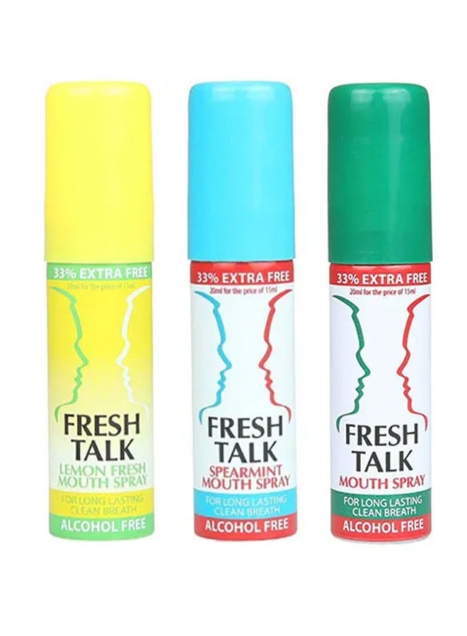 fresh talk Mouth Spray Fresh Breath with Lemon - Pocket Size Anti-Bad Breath Oral Spray - (20 ml) - Image 2