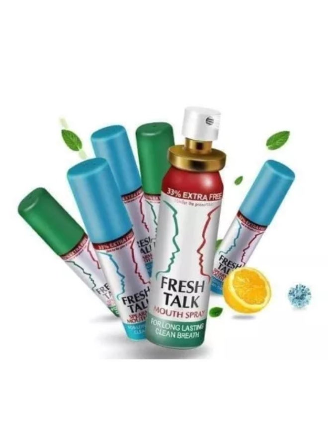 fresh talk Mouth Spray Fresh Breath with Lemon - Pocket Size Anti-Bad Breath Oral Spray - (20 ml) - Image 3