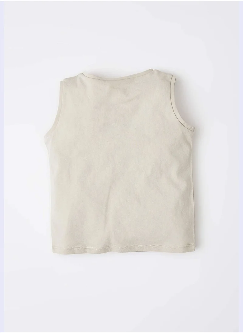ديفاكتو Regular Fit Sleeveless Duck Print Vest