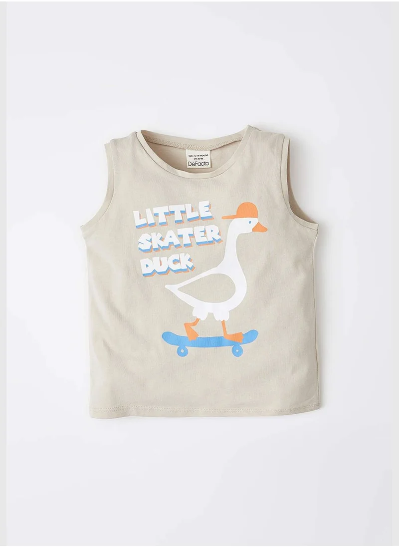 DeFacto Regular Fit Sleeveless Duck Print Vest