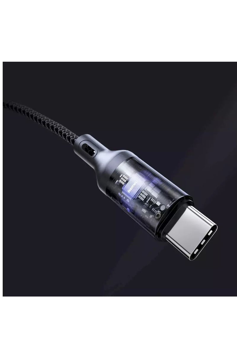 ريماكس كابل صوت AUX محمول صغير من Remax بطول 15 سم، محول سماعة أذن USB Type-C إلى 3.5 مم، يدعم الموسيقى والمكالمات والتحكم السلكي - Image 4