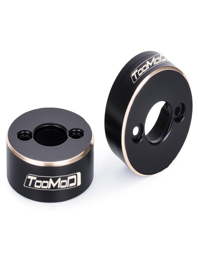 TOOMOD Black Coating Brass Rear Wheel Steering Weights for RC 1/30 Axial SCX30 Crawler Replace Upgrade - Image 4