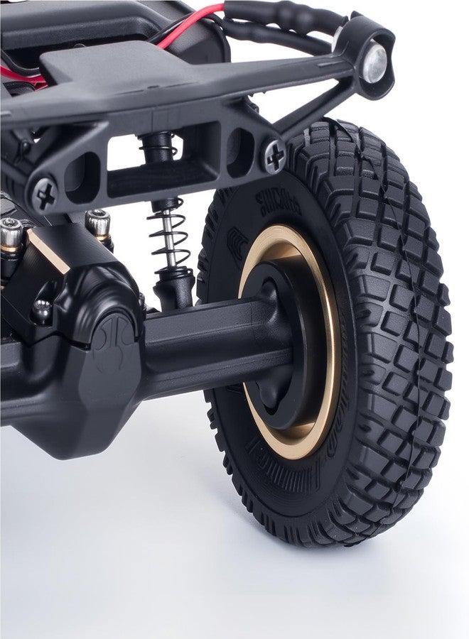 TOOMOD Black Coating Brass Rear Wheel Steering Weights for RC 1/30 Axial SCX30 Crawler Replace Upgrade - Image 3