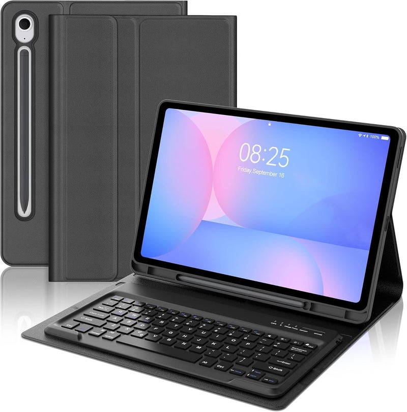 SENGBIRCH Keyboard Case for Samsung Galaxy Tab S10 FE+ Plus 13.1'' 2025, Detachable Galaxy Tablet S10FE+ Case with Keyboard 13.1inch, Protective Cover with S Pen Holder for Samsung Tab S10FE Plus Keypad, Black - Image 1