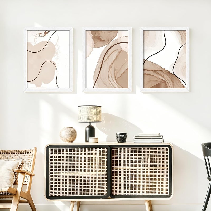 Picrit 12x16 Picture Frame Set of 12, Classic Modern Textured White Gallery Wall Frames without Mat, Horizontal or Vertical Hanging Display for Home Decor - Image 2
