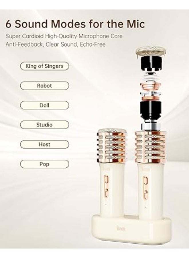 ديفوم سماعة كاريوكي بلوتوث محمولة SongBird HQ 2 (بيضاء) - Image 5