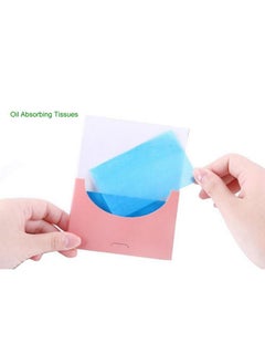ericotry 4Boxes (200Pieces) Oil Absorbing Blotting Sheets Face Oilabsorbing Tissues Makeup Oil Control Absorbing Blotting Paper Sheets(Box Color Random)  - Image 1