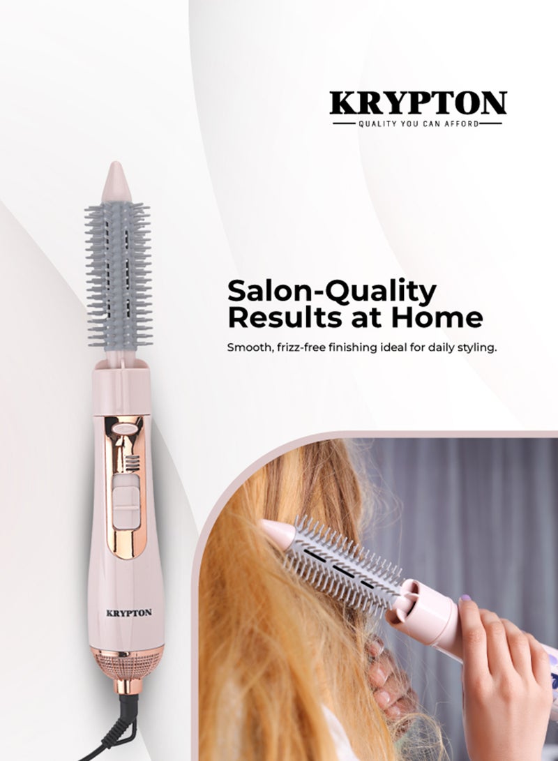 KRYPTON 8-in-1 Hair Styler With 7 Attachments, Smooth And Easy-to-use Design, Safety Cut Off Feature, 360-degree Swivel Cord, Cool Function, And Perfect For Salon Pink - Image 3