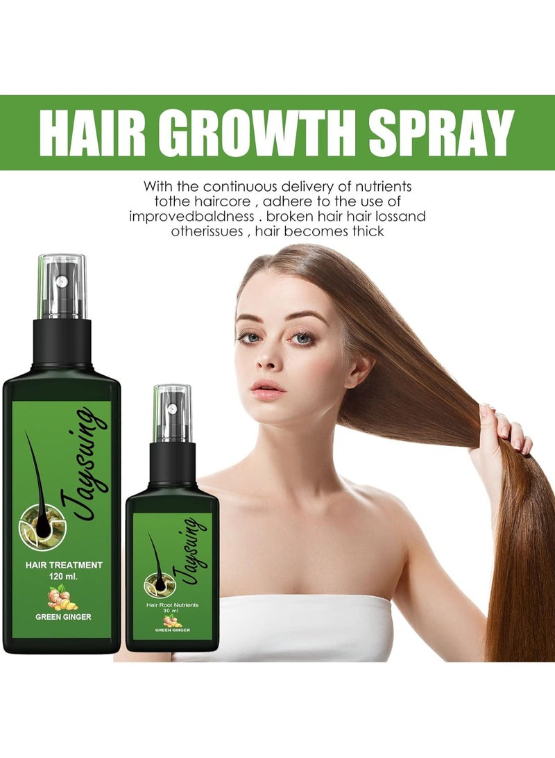Jaysuing Hair Growth Serum Hair Loss Treatments for Men Women, Promotes Hair Thicker and Stronger, Naturally Nourishing Hair Growth Spray Hair Care for Dry Damaged Hair - Image 4
