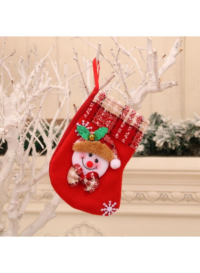 Loquat Christmas Stocking Bags Xmas Fireplace Hanging Socks Boots for Holiday Christmas Decoration