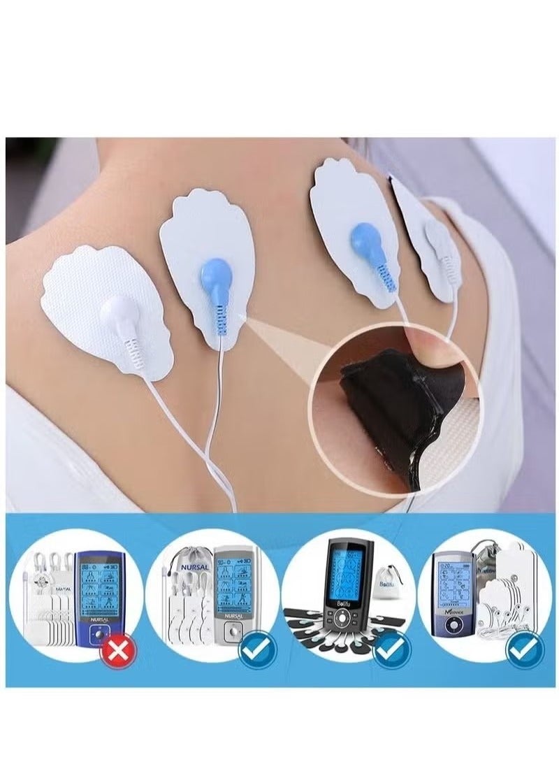 Generic TENS Unit Replacement Pads, 20 Pack Snap Electrode Pads for Tens Unit with Standard 3.5mm snap-on Connector Compatible with Belifu TENS Reuse More Than 35 Times  - Image 4