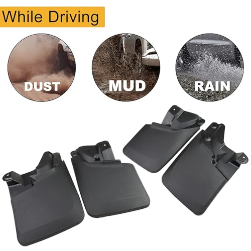 Kinwrdsn Mud Guard Mud Flaps Guards Splash All Weather Guard Mud for 2016-2023 Toyota Tacoma Mudguards Mudflaps Guards Front & Rear Set of 4 - Image 5