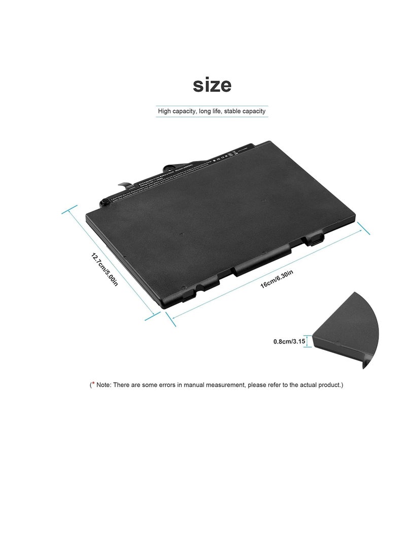 SN03XL ST03XL 11.4V 44Wh New Laptop Battery Compatible for HP EliteBook 820 G3 EliteBook 820 G4 EliteBook 725 G3 EliteBook 725 G4 Series - Image 3