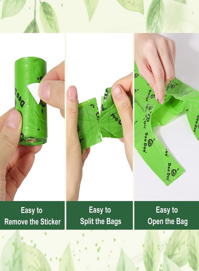 Deo Doo Dog Poop Bags Rolls with Handles 40 Rolls 480 Counts Big Sizes Leak Proof and Extra Thick Waste Bags for Walking Medium Large Dogs Cats Litter Unscented - Image 2