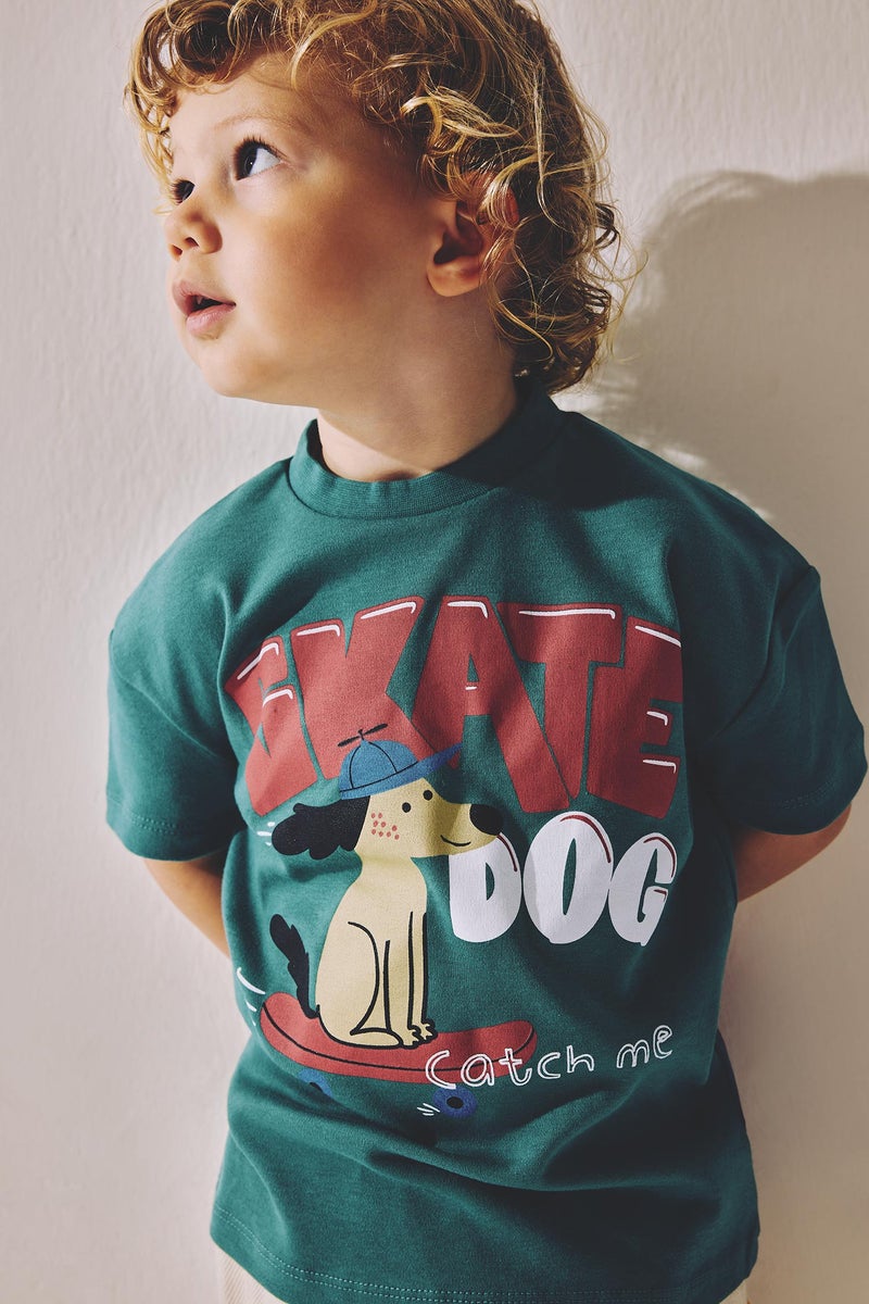 DeFacto Green BabyBoy Baby Boy Shorts and T-Shirt 2 Piece Set Casual - Image 3