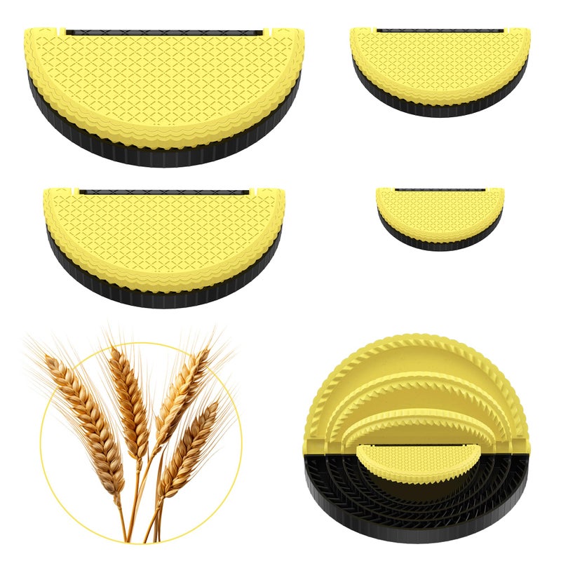 Aopigavi 4 Pack Tortilla Sealers, 4-In-1 10"+8"+6"+4" Flour Tortilla Crimper, Quesadilla Maker, Tortilla Press - Make Tacos, Crumpet, Calzones, Burritos - Environmentally Friendly Biodegradable Material - Image 1