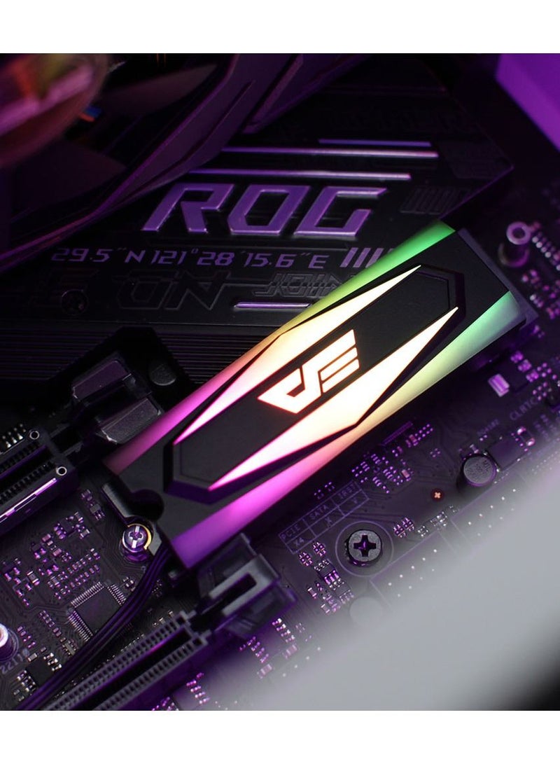 دارك فلاش DarkFlash DM2 RGB M.2 2280.0 تحديث موزع حراري SSD بالوعة الحرارة ARGB - Image 1