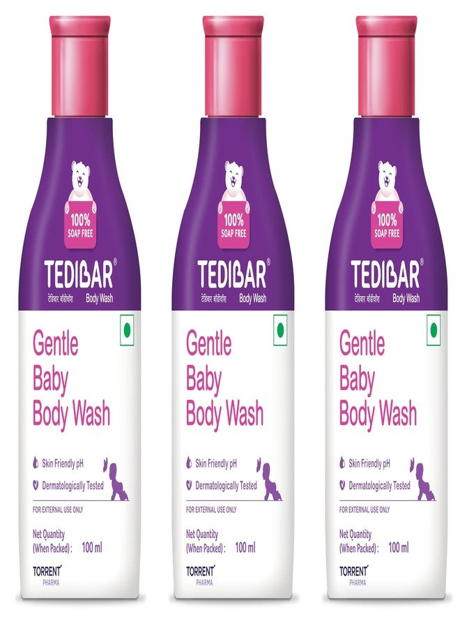 Tedibar Body Wash 100ml | 100% Soap Free|Skin Friendly pH - By Torrent Pharma (Pack of 3) - Image 1