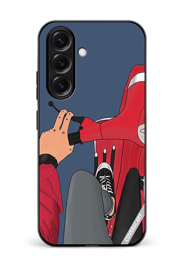 VR CREATIVE Protective Case Cover For Samsung Galaxy S25 Plus Cool Bike Design Multicolour