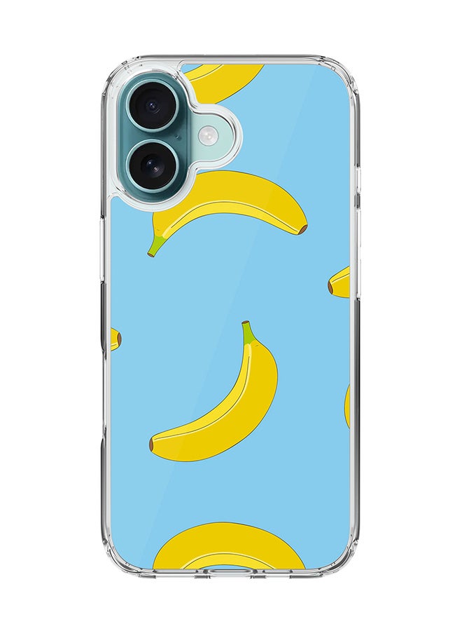Stylizedd For iPhone 16 Case [Compatible with MagSafe] Slim Magnetic cover Clear Phone Case - Rolling Bananas FP - Image 1