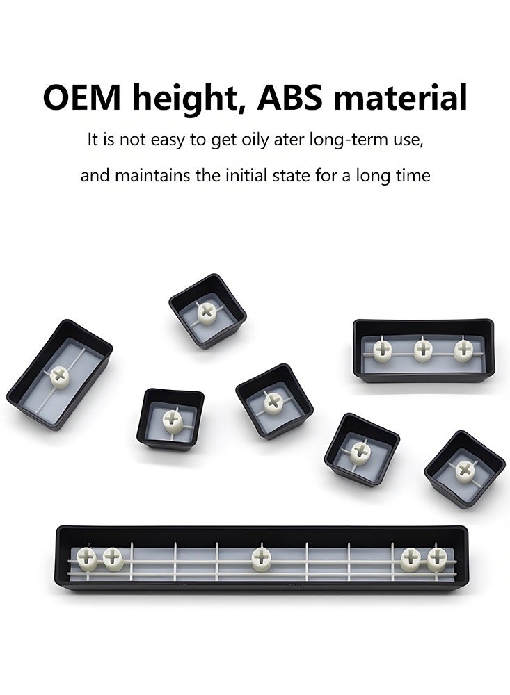 104KB الأسود العربية تصنيع المعدات الأصلية تكوين مفتاح RGB الخلفية لوحة المفاتيح الميكانيكية مجموعة ، مع طلاء المضادة يتلاشى - Image 4