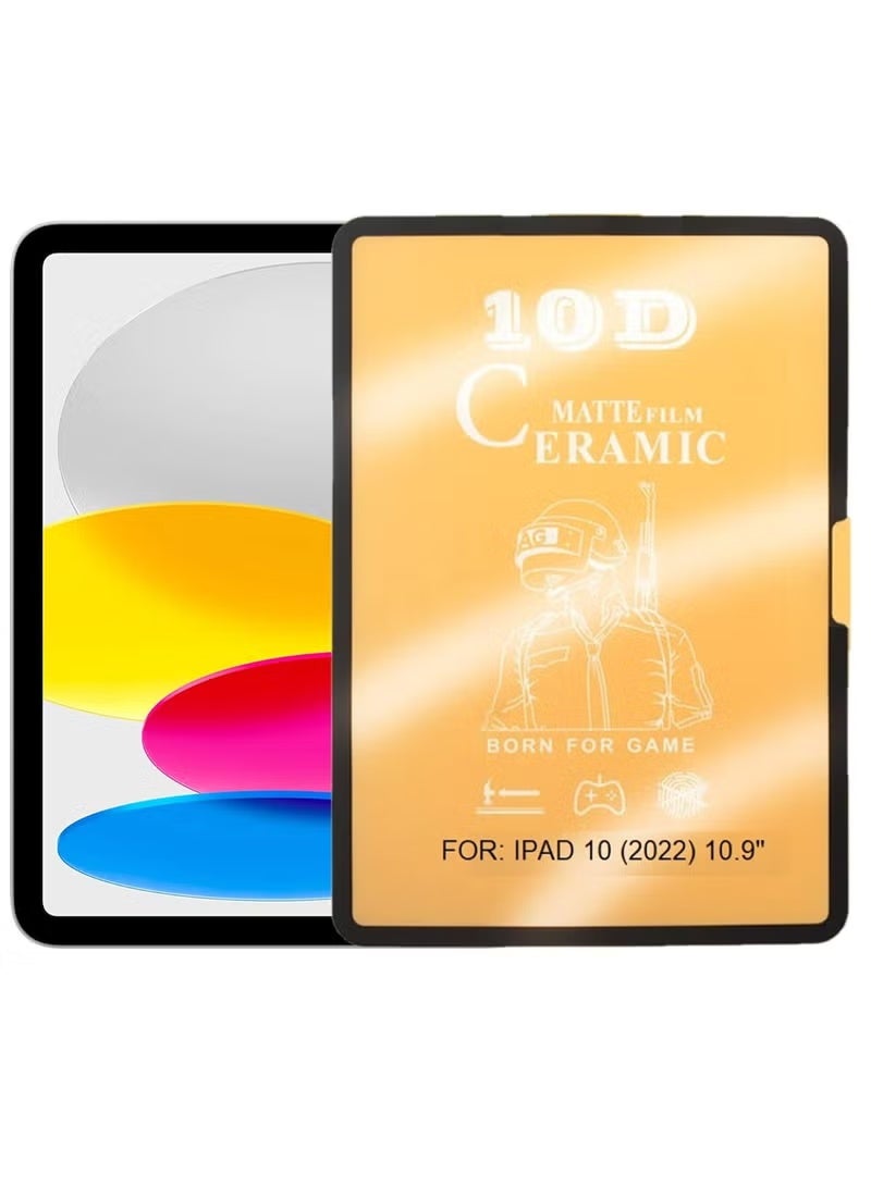 UMIXPRO Screen protector compatible with IPad 10 10.9 inch 2022 10th Generation Matte Screen Protector Anti Glare Anti Fingerprint 3D Touch Matte Finish Surface ceramic film NOT Glass Ceramics Matte - Image 1