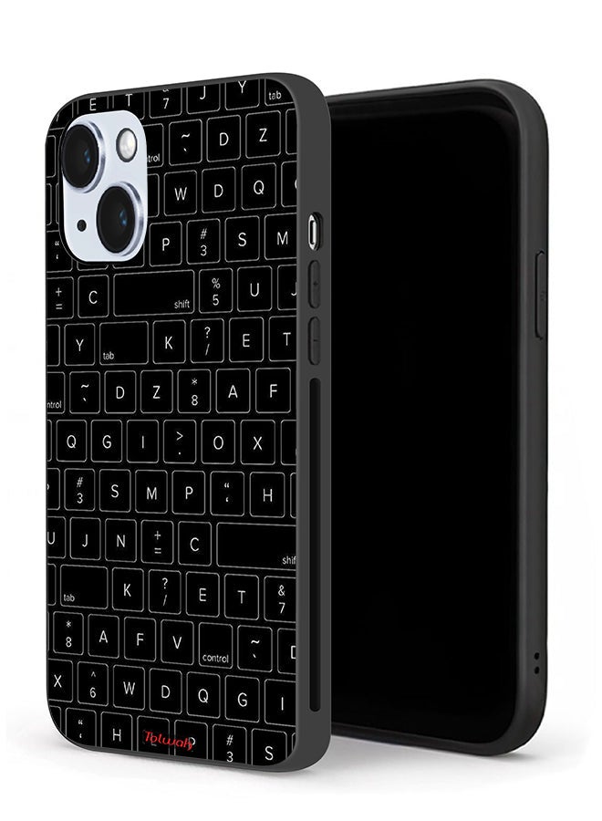 Tolwak Apple iPhone 14 Plus Protective Case Random Keyboard Keys Pattern - Image 1