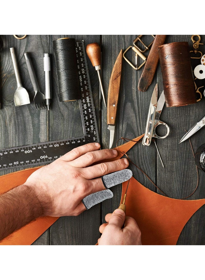 20 Pieces Cut Resistant Finger Cots Finger Sleeve Protectors Reusable Finger Covers Finger Protection Cots for Kitchen Work Sculpture Supplies - Image 5