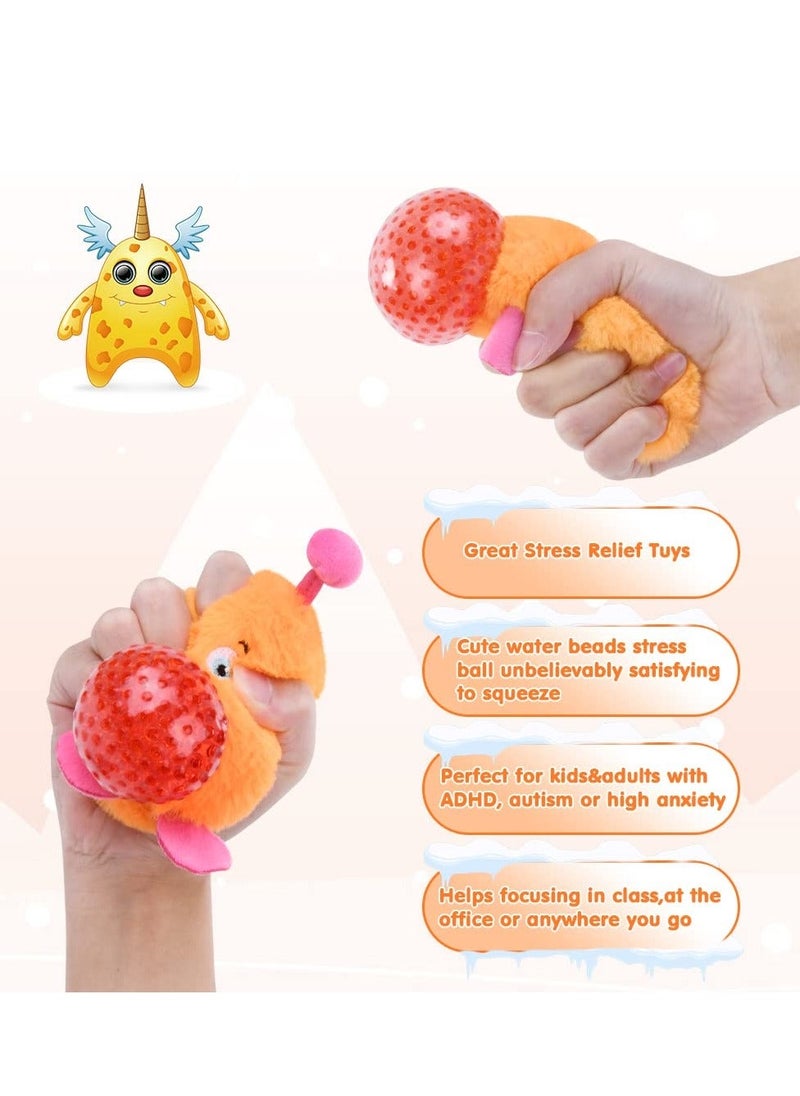 Generic - Stress Balls for Kids Fidget Toys Stress Ball Sensory Toys Soft Fidget Stress Ball Hand Therapy Squeeze Exercise Stress Balls Colorful Fidget Toy for Arthritis Hand Finger ADHD Anxiety Orange - Image 1