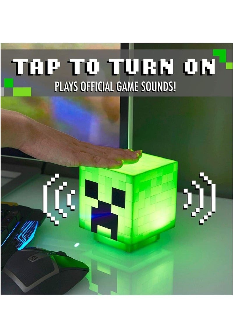 الضفدع الحقيقي مصباح ليلي على شكل مربع من ماين كرافت كريبر، هدية ديكور منزلي للأطفال - Image 1