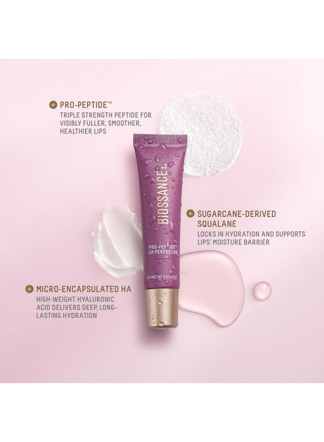 بيوسانس , مستحضر Pro-Peptidetm Lip Perfector، علاج السكوالين والببتيدات وحمض الهيالورونيك للشفاه، مرطب يومي للشفاه للحصول على شفاه ناعمة، سوبر نوفا - توت، عبوة واحدة - Image 2