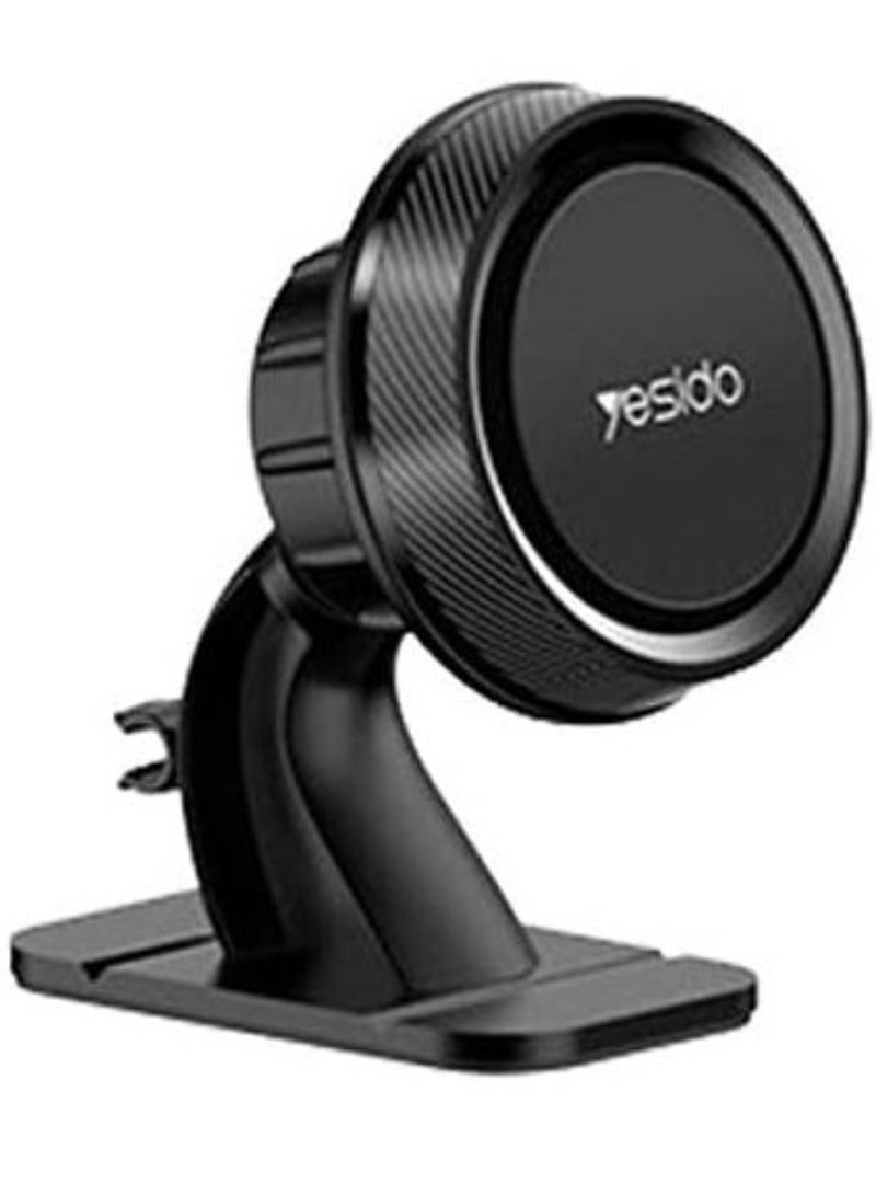Phone Planet Yesido C60 Magnetic Car Phone holder For For iphone and Smat Phone with 360 Degree Magnetic holder in Air Vent and Mount Car holder - Black - Image 1