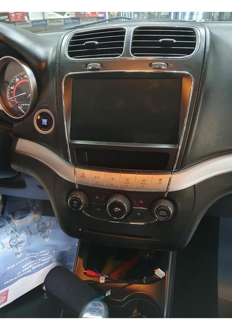 Android Car Stereo For Dodge Journey 2012-2020 Support Apple Carplay Android Auto Wireless QLED 4GB RAM Fast Interface Quick Boot AHD Camera Included SIM Card Support Bluetooth USB Video Audio DSP