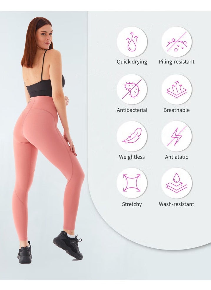 Form Angel - Turkey Sports Leggings for Women High Waisted Ladies Workout Running Fitness Yoga Gym Pants with Tummy Control Black - Image 1