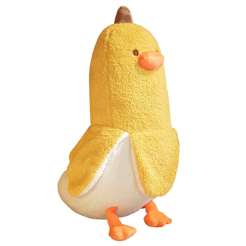 PEACH CAT Banana Duck Plush Toy Cute Plushie Hugging Plush Pillow Duck Stuffed Animal for Girls and Boys Yellow 354 - Image 2