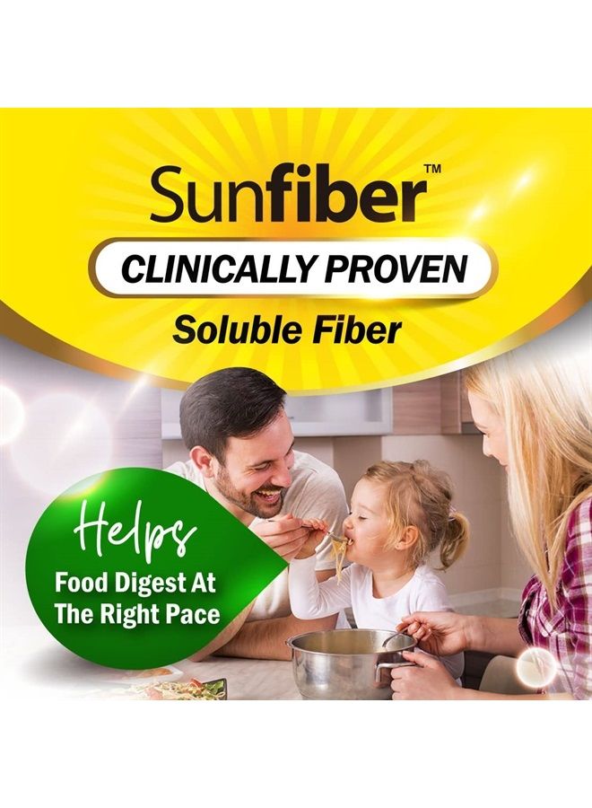 LABO Nutrition ألياف عضوية نشطة حيويًا، مكمل غذائي من ألياف بريبايوتيك قابلة للذوبان من صن فايبر، تدعم صحة الجهاز الهضمي والأمعاء والعافية مع صمغ الجوار المحلل جزئيًا، منخفض الفودماب، غير معدّل وراثيًا، 30 كيسًا - Image 2