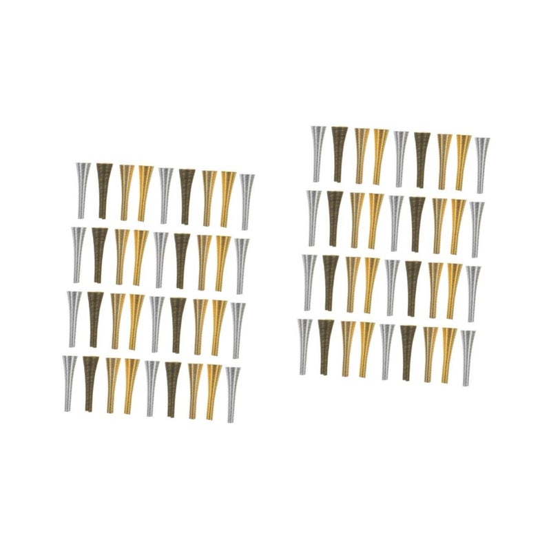 72Pcs Bead End Caps Cone Flower Shape For Jewelry Making Bracelet Crafts Smooth - Image 2