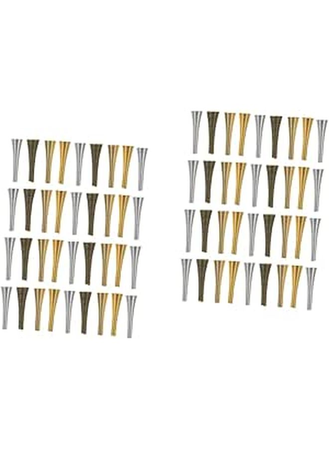 72Pcs Bead End Caps Cone Flower Shape For Jewelry Making Bracelet Crafts Smooth - Image 1